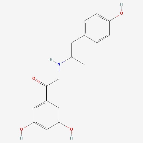 Molecular Structure of 699525-61-6 (1-(3,5-Dihydroxyphenyl)-2-[[2-(4-hydroxyphenyl)-1-methylethyl]amino]ethanone)