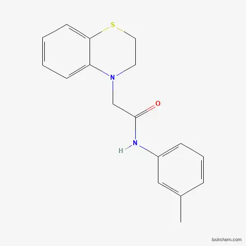 Molecular Structure of 794558-16-0 (2-(2,3-dihydro-1,4-benzothiazin-4-yl)-N-(3-methylphenyl)acetamide)