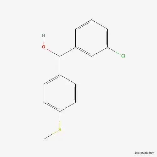 Molecular Structure of 844683-58-5 ((3-Chlorophenyl)(4-(methylthio)phenyl)methanol)