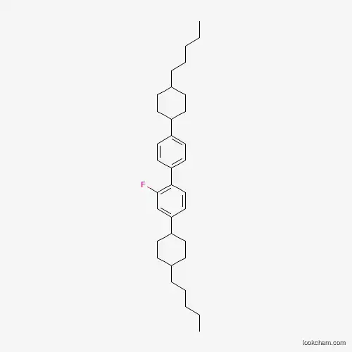 Molecular Structure of 84816-56-8 (2-Fluoro-4,4'-bis[(1alpha)-4-pentylcyclohexyl]biphenyl)