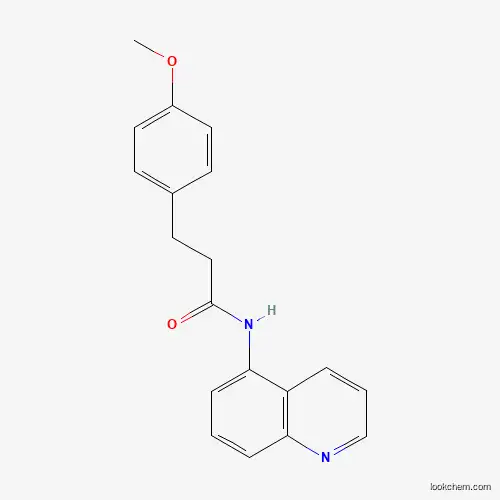 Molecular Structure of 851872-97-4 (3-(4-methoxyphenyl)-N-(quinolin-5-yl)propanamide)