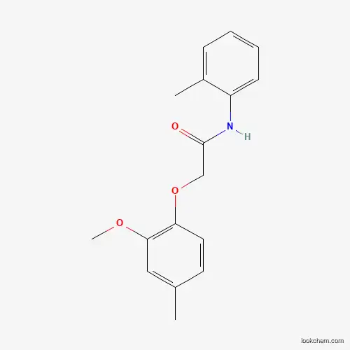 Molecular Structure of 853332-12-4 (2-(2-methoxy-4-methylphenoxy)-N-(2-methylphenyl)acetamide)