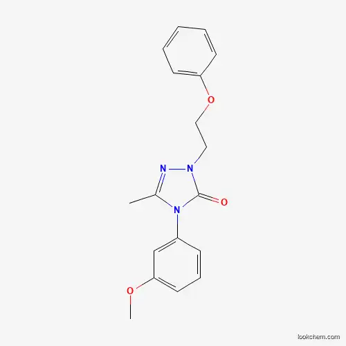Molecular Structure of 860786-47-6 (4-(3-methoxyphenyl)-5-methyl-2-(2-phenoxyethyl)-2,4-dihydro-3H-1,2,4-triazol-3-one)