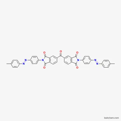 Molecular Structure of 87349-40-4 (2-{4-[(E)-2-(4-methylphenyl)-1-diazenyl]phenyl}-5-[(2-{4-[(E)-2-(4-methylphenyl)-1-diazenyl]phenyl}-1,3-dioxo-2,3-dihydro-1H-isoindol-5-yl)carbonyl]-1H-isoindole-1,3(2H)-dione)