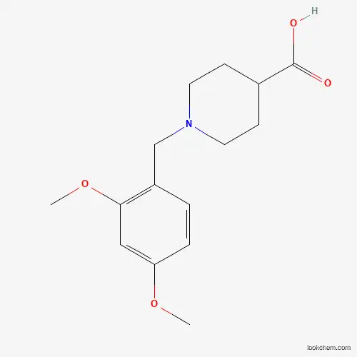 Molecular Structure of 901313-75-5 (1-[(2,4-dimethoxyphenyl)methyl]piperidine-4-carboxylic Acid)