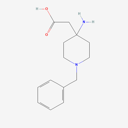 Molecular Structure of 1023471-40-0 (2-(4-Amino-1-benzylpiperidin-4-yl)acetic acid)