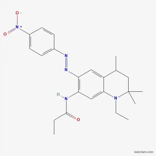 Molecular Structure of 1097926-46-9 (N-(1-Ethyl6(4-nitrophenylazo)1234tetrahydro-224trimethyl-7-quinolyl)rpopionamide)