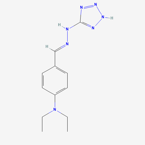 Molecular Structure of 1548833-58-4 (N-[(E)-[4-(diethylamino)phenyl]methylideneamino]-2H-tetrazol-5-amine)