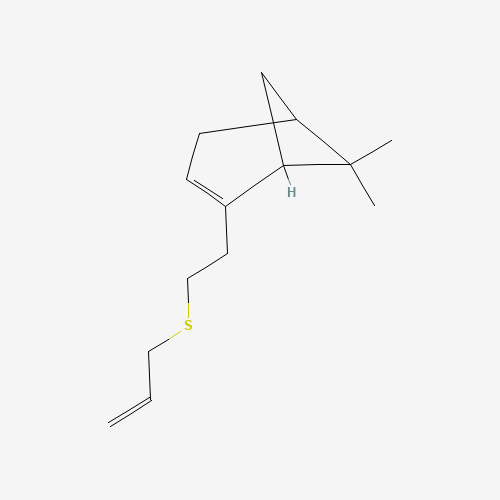 Molecular Structure of 194788-60-8 (2-(Allylthioethyl)-6,6-dimethylbicyclo(3.1.1)hept-2-ene)