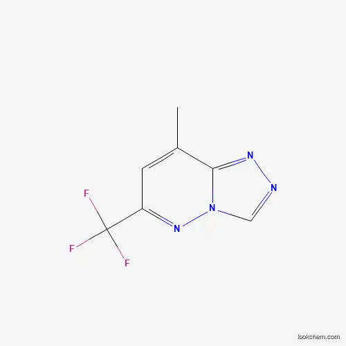 Molecular Structure of 216300-82-2 (8-Methyl-6-(trifluoromethyl)-[1,2,4]triazolo[4,3-b]pyridazine)