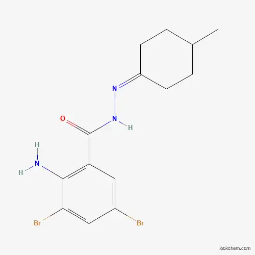 Molecular Structure of 303083-98-9 (2-Amino-3,5-dibromo-N'-(4-methylcyclohexylidene)benzohydrazide)