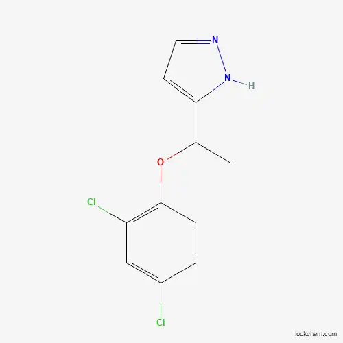 Molecular Structure of 321998-97-4 (5-[1-(2,4-dichlorophenoxy)ethyl]-1H-pyrazole)