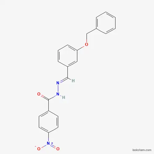 Molecular Structure of 328916-24-1 (N'-[3-(benzyloxy)benzylidene]-4-nitrobenzohydrazide)