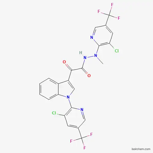 N'-[3-chloro-5-(trifluoromethyl)pyridin-2-yl]-2-[1-[3-chloro-5-(trifluoromethyl)pyridin-2-yl]indol-3-yl]-N'-methyl-2-oxoacetohydrazide
