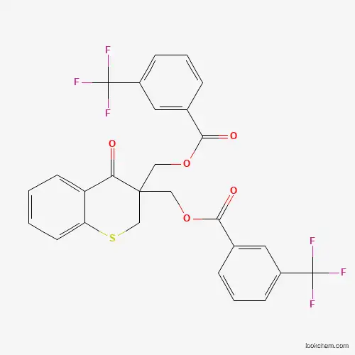 [4-oxo-3-[[3-(trifluoromethyl)benzoyl]oxymethyl]-2H-thiochromen-3-yl]methyl 3-(trifluoromethyl)benzoate