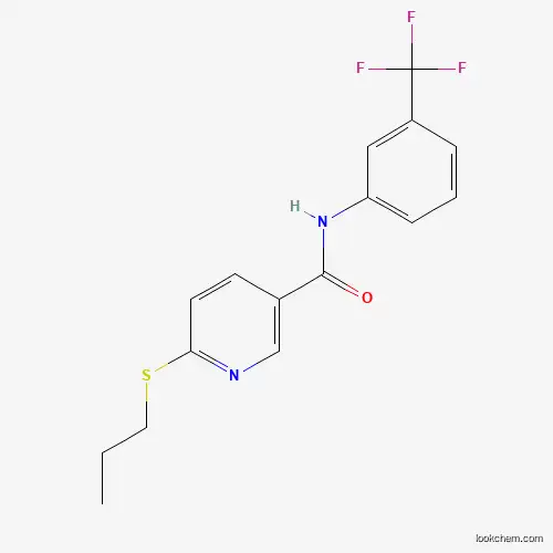 6-(propylsulfanyl)-N-[3-(trifluoromethyl)phenyl]nicotinamide