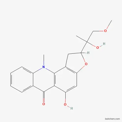 Molecular Structure of 37551-76-1 (Gravacridonediol methyl ether)