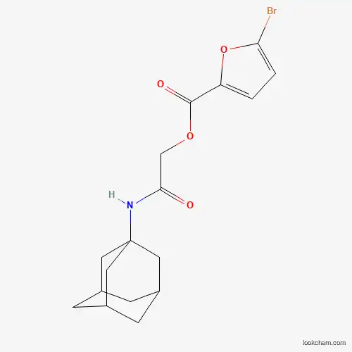 Molecular Structure of 386277-02-7 ([2-(1-Adamantylamino)-2-oxoethyl] 5-bromofuran-2-carboxylate)