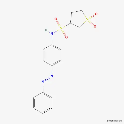 Molecular Structure of 443781-92-8 (N-{4-[(E)-phenyldiazenyl]phenyl}tetrahydrothiophene-3-sulfonamide 1,1-dioxide)
