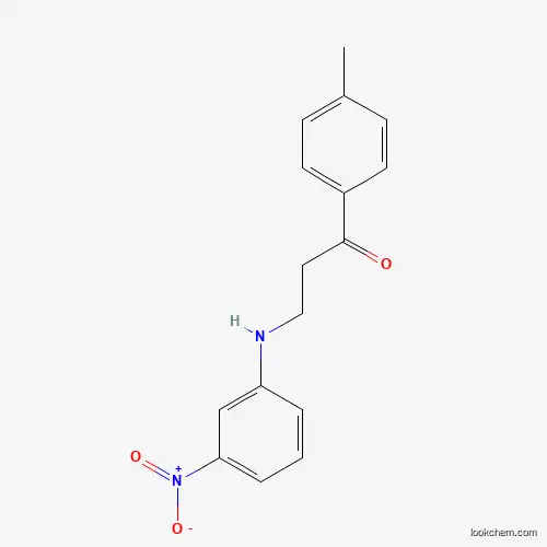 Molecular Structure of 477334-08-0 (1-(4-Methylphenyl)-3-(3-nitroanilino)-1-propanone)