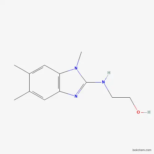 Molecular Structure of 480439-10-9 (2-(2-Hydroxyethylamino)-1,6,7-trimethylbenzimidazole)