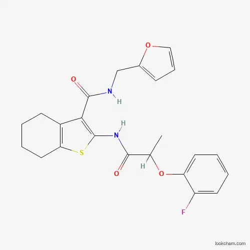 2-{[2-(2-fluorophenoxy)propanoyl]amino}-N-(2-furylmethyl)-4,5,6,7-tetrahydro-1-benzothiophene-3-carboxamide