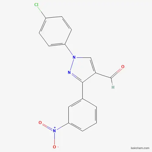 1-(4-CHLOROPHENYL)-3-(3-NITROPHENYL)-1H-PYRAZOLE-4-CARBALDEHYDE