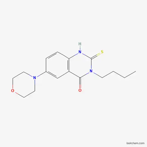 Molecular Structure of 689766-57-2 (3-butyl-6-morpholin-4-yl-2-sulfanylidene-1H-quinazolin-4-one)
