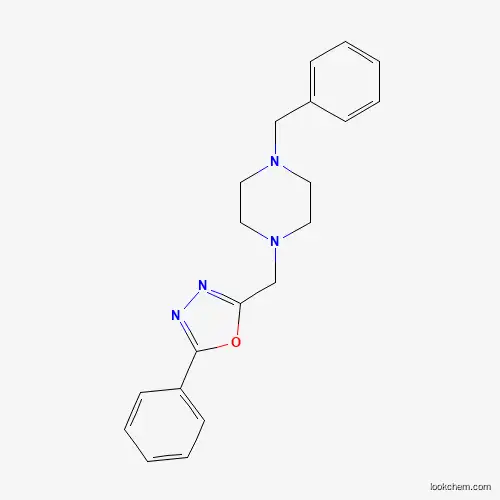 Molecular Structure of 849055-36-3 (1-Benzyl-4-[(5-phenyl-1,3,4-oxadiazol-2-yl)methyl]piperazine)