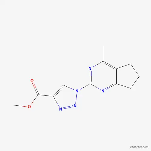 methyl 1-(4-methyl-6,7-dihydro-5H-cyclopenta[d]pyrimidin-2-yl)-1H-1,2,3-triazole-4-carboxylate