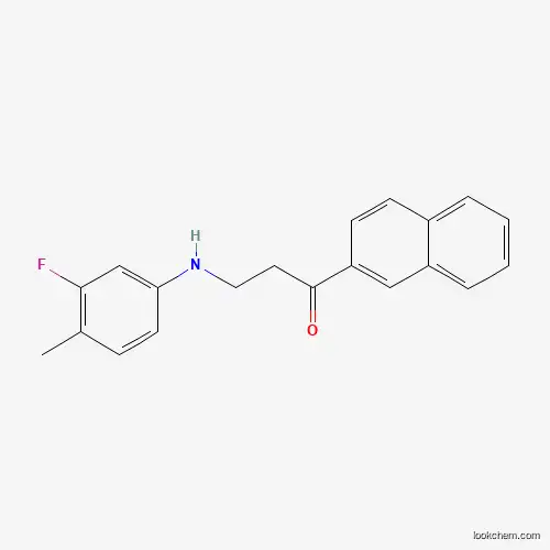3-(3-Fluoro-4-methylanilino)-1-(2-naphthyl)-1-propanone
