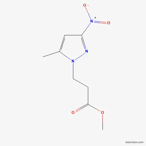 Molecular Structure of 1002033-58-0 (methyl 3-(5-methyl-3-nitro-1H-pyrazol-1-yl)propanoate)