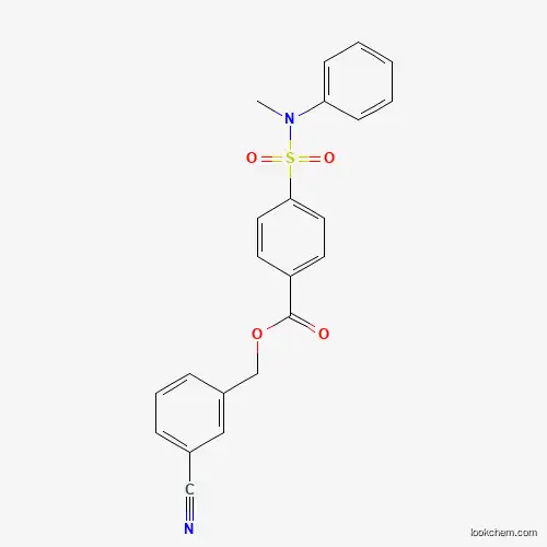Molecular Structure of 1003502-78-0 ((3-Cyanophenyl)methyl 4-[(methylphenylamino)sulfonyl]benzoate)
