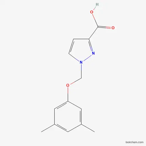 Molecular Structure of 1004193-21-8 (1-[(3,5-dimethylphenoxy)methyl]-1H-pyrazole-3-carboxylic acid)