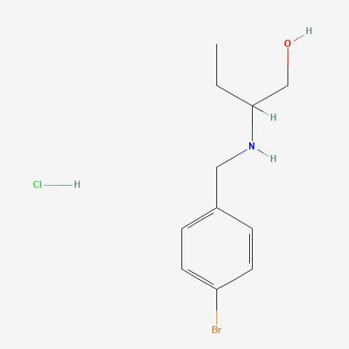 Molecular Structure of 1048673-56-8 (2-[(4-Bromobenzyl)amino]-1-butanol hydrochloride)