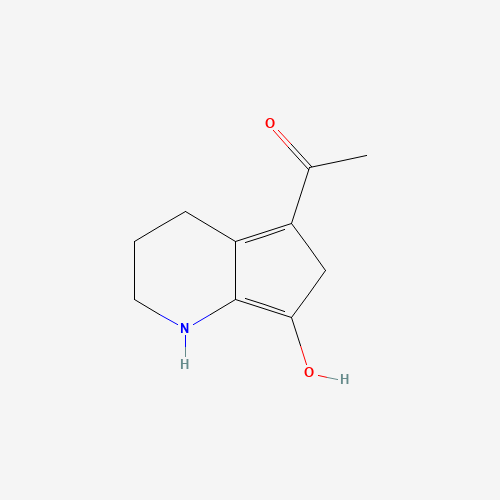 Molecular Structure of 118355-70-7 (5-(1-hydroxyethylidene)-hexahydro-7H-cyclopenta[b]pyridin-7-one)