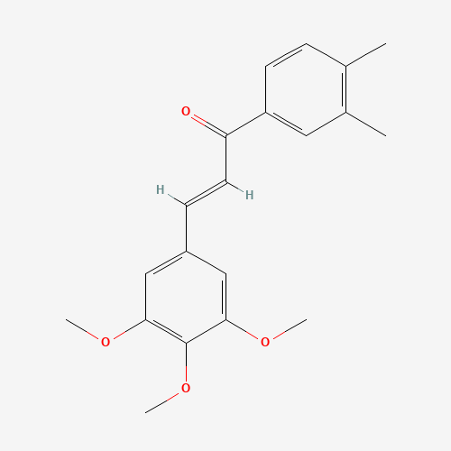 Molecular Structure of 130768-86-4 ((2E)-1-(3,4-Dimethylphenyl)-3-(3,4,5-trimethoxyphenyl)prop-2-en-1-one)