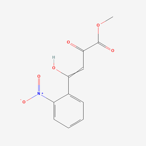 Molecular Structure of 151646-60-5 (2-Hydroxy-4-oxo-4-(2-nitrophenyl)-2-butenoic acid methyl ester)