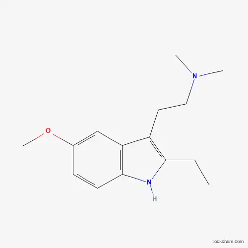 Molecular Structure of 263744-72-5 (2-(2-ethyl-5-methoxy-1H-indol-3-yl)-N,N-dimethylethanamine)
