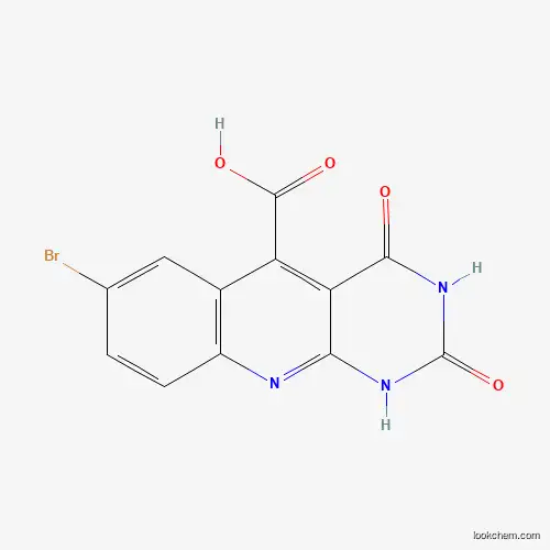 Molecular Structure of 26908-30-5 (7-bromo-2,4-dioxo-1H-pyrimido[4,5-b]quinoline-5-carboxylic acid)
