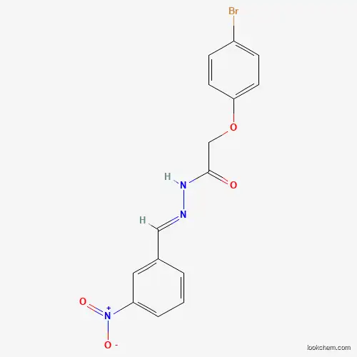 Molecular Structure of 302909-07-5 (2-(4-Bromophenoxy)-N'-(3-nitrobenzylidene)acetohydrazide)
