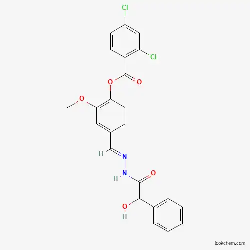 Molecular Structure of 328571-72-8 (4-(2-(HO(Phenyl)acetyl)carbohydrazonoyl)-2-methoxyphenyl 2,4-dichlorobenzoate)