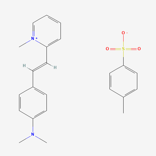 Molecular Structure of 1246473-83-5 (Pyridinium, 2-[2-[4-(dimethylamino)phenyl]ethenyl]-1-methyl-, salt with 4-methylbenzenesulfonic acid (1:1))