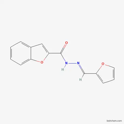Molecular Structure of 351211-72-8 (N-[(E)-furan-2-ylmethylideneamino]-1-benzofuran-2-carboxamide)