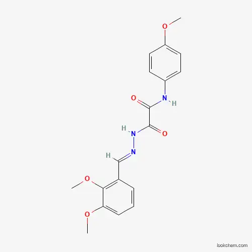Molecular Structure of 352012-79-4 (2-[(2E)-2-(2,3-dimethoxybenzylidene)hydrazinyl]-N-(4-methoxyphenyl)-2-oxoacetamide)