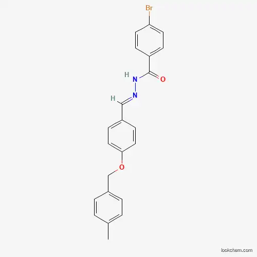 Molecular Structure of 367960-19-8 (4-Bromo-N'-(4-((4-methylbenzyl)oxy)benzylidene)benzohydrazide)
