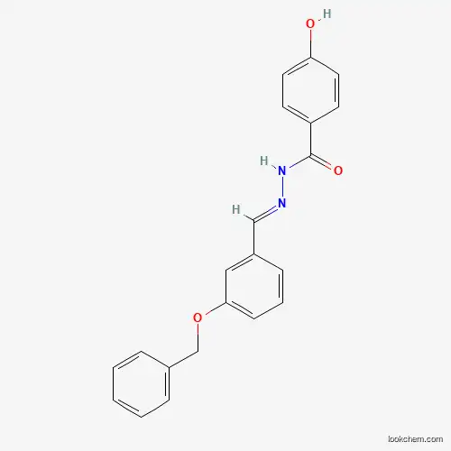 Molecular Structure of 386284-06-6 (N'-(3-(Benzyloxy)benzylidene)-4-hydroxybenzohydrazide)