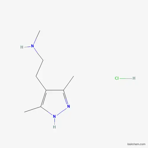 Molecular Structure of 423176-42-5 (3,5-Dimethyl-4-[2-(methylamino)ethyl]-1h-pyrazole DiHCl)