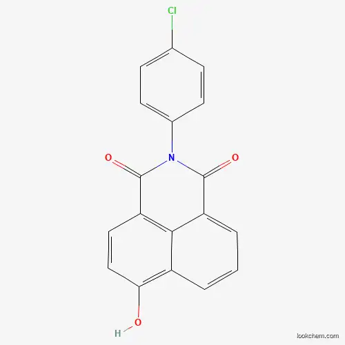 Molecular Structure of 42359-61-5 (2-(4-Chlorophenyl)-6-hydroxybenzo[de]isoquinoline-1,3-dione)