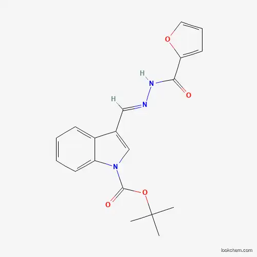 tert-butyl 3-{[(E)-2-(2-furylcarbonyl)hydrazono]methyl}-1H-indole-1-carboxylate